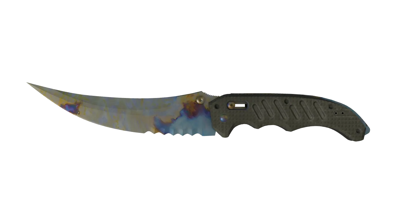 Flip Knife | Case Hardened seed #564, front