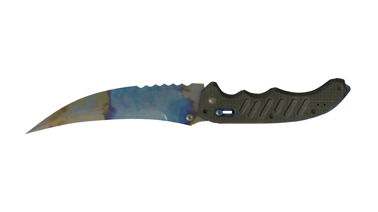 Flip Knife | Case Hardened seed #577, back
