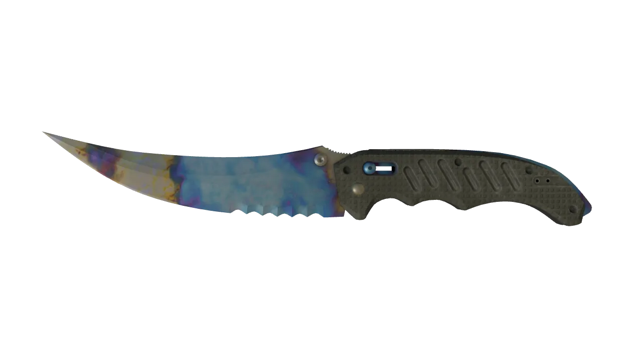 Flip Knife | Case Hardened seed #577, front