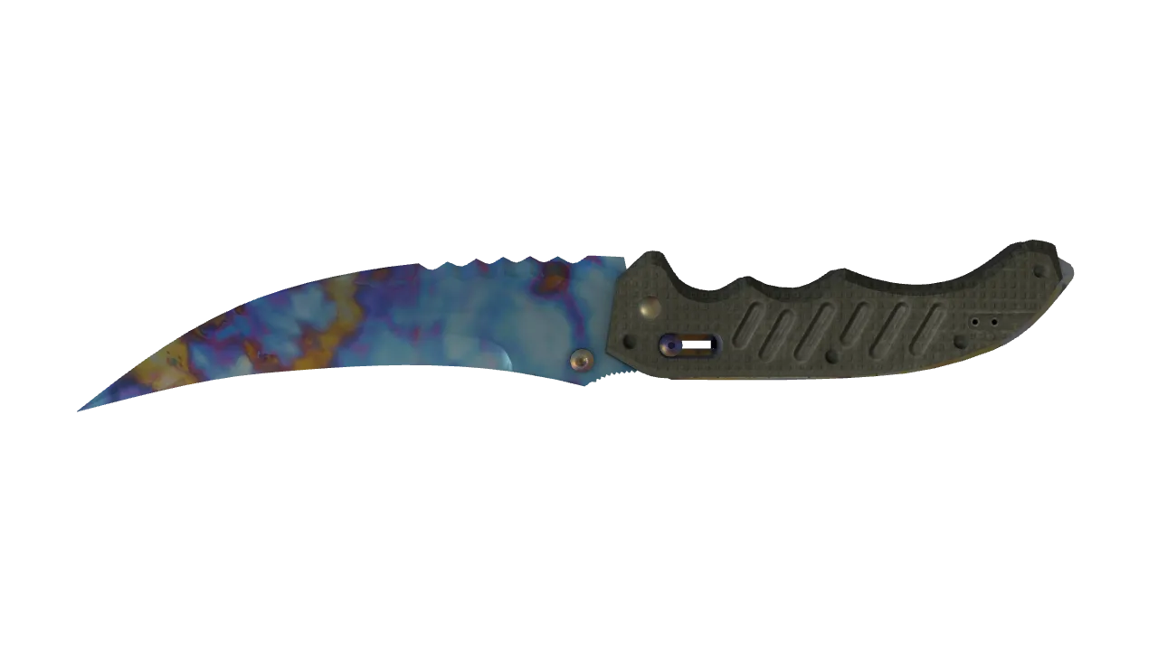 Flip Knife | Case Hardened seed #617, back