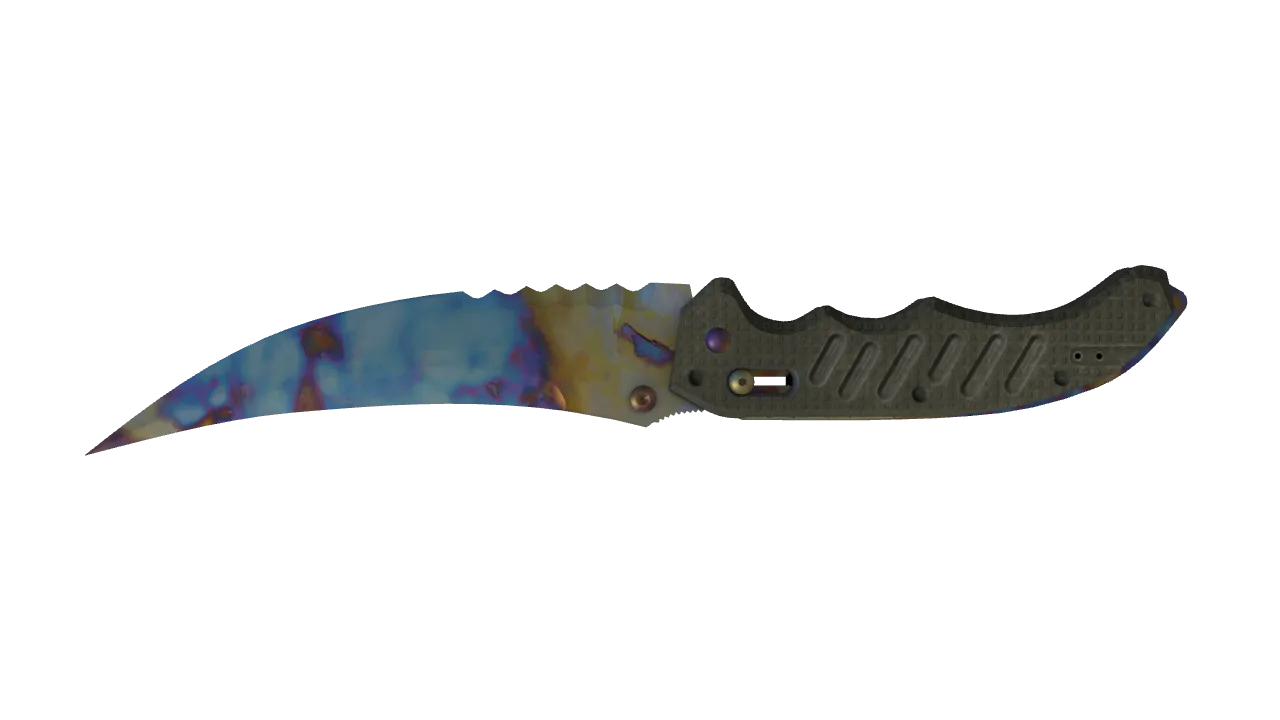 Flip Knife | Case Hardened seed #627, back