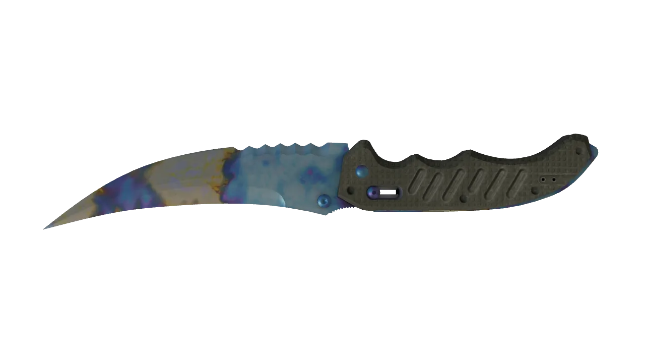 Flip Knife | Case Hardened seed #628, back