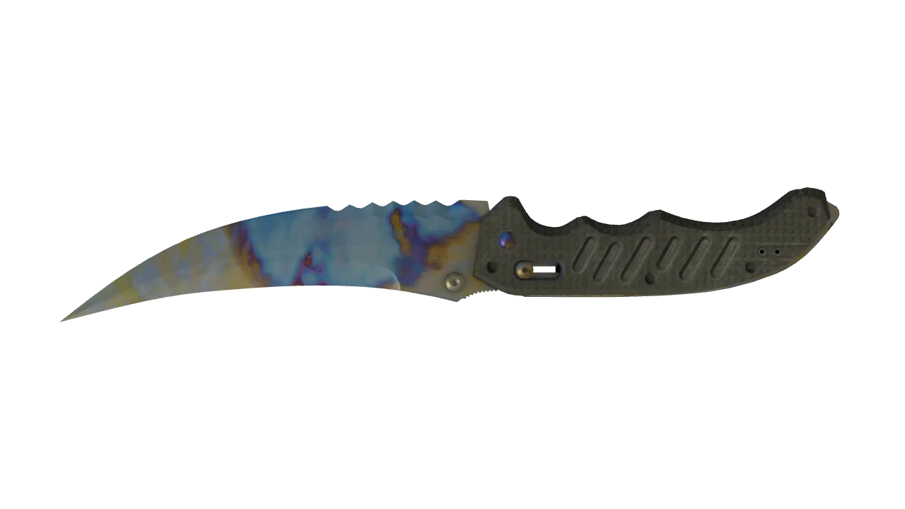 Flip Knife | Case Hardened seed #645, back