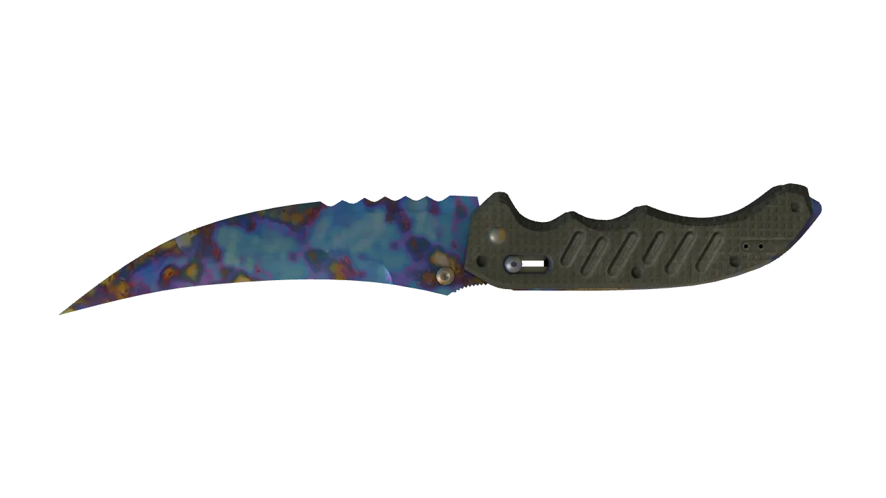 Flip Knife | Case Hardened seed #647, back