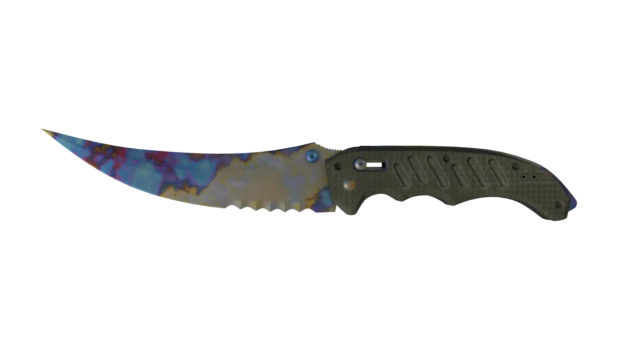 Flip Knife | Case Hardened seed #647, front