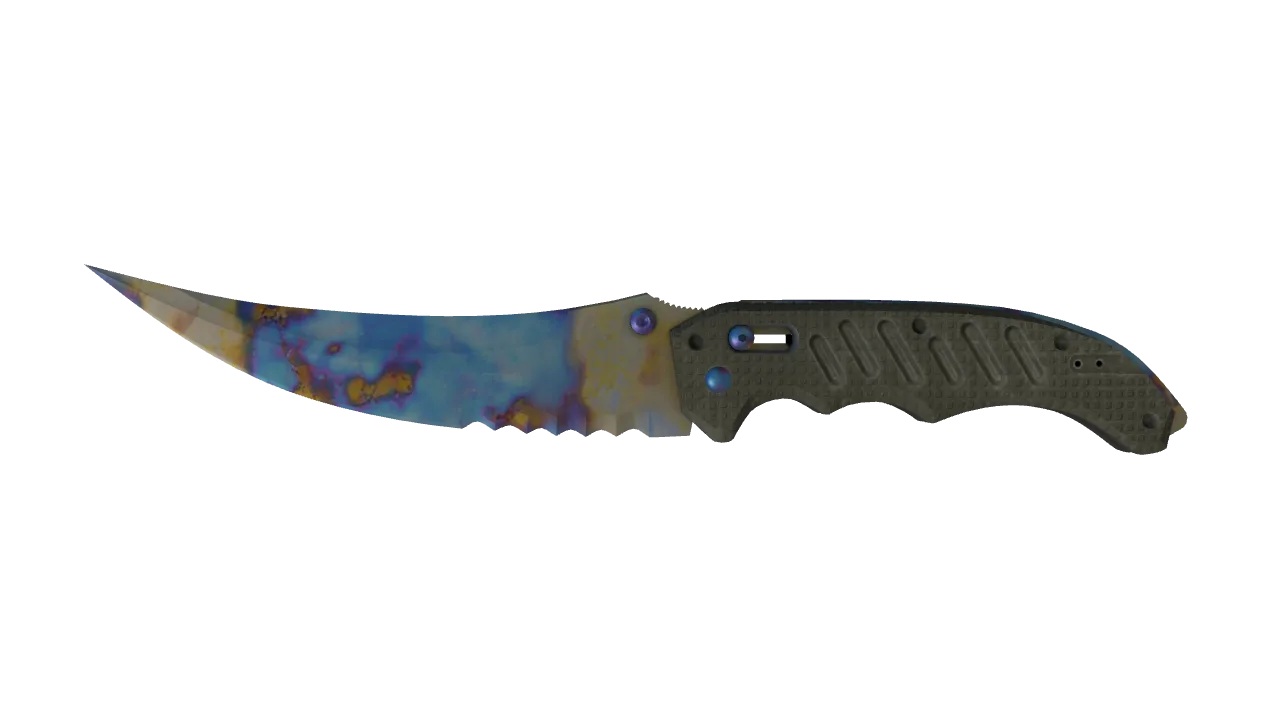 Flip Knife | Case Hardened seed #648, front