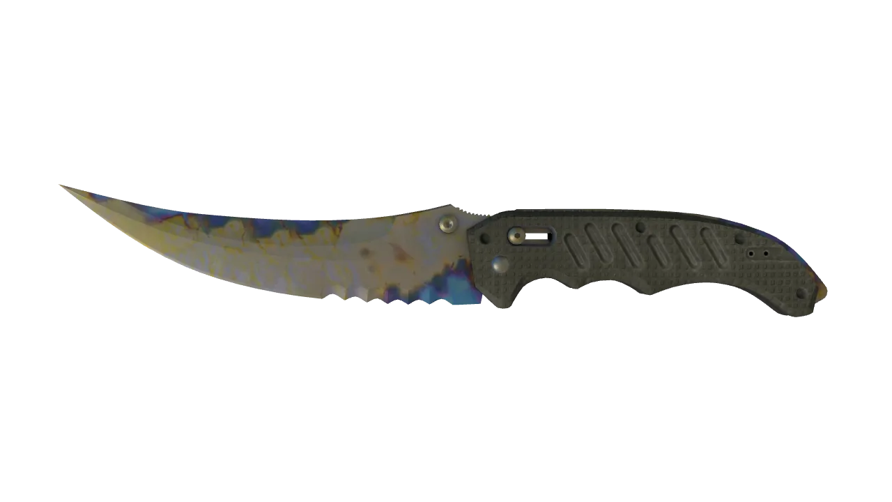 Flip Knife | Case Hardened seed #661, front