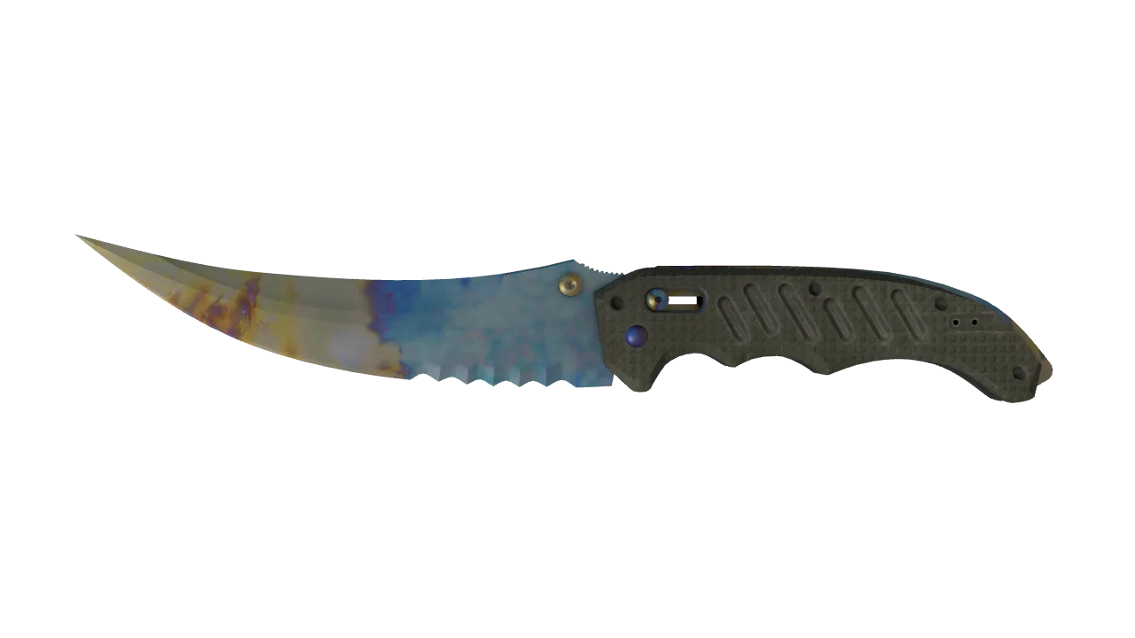 Flip Knife | Case Hardened seed #681, front