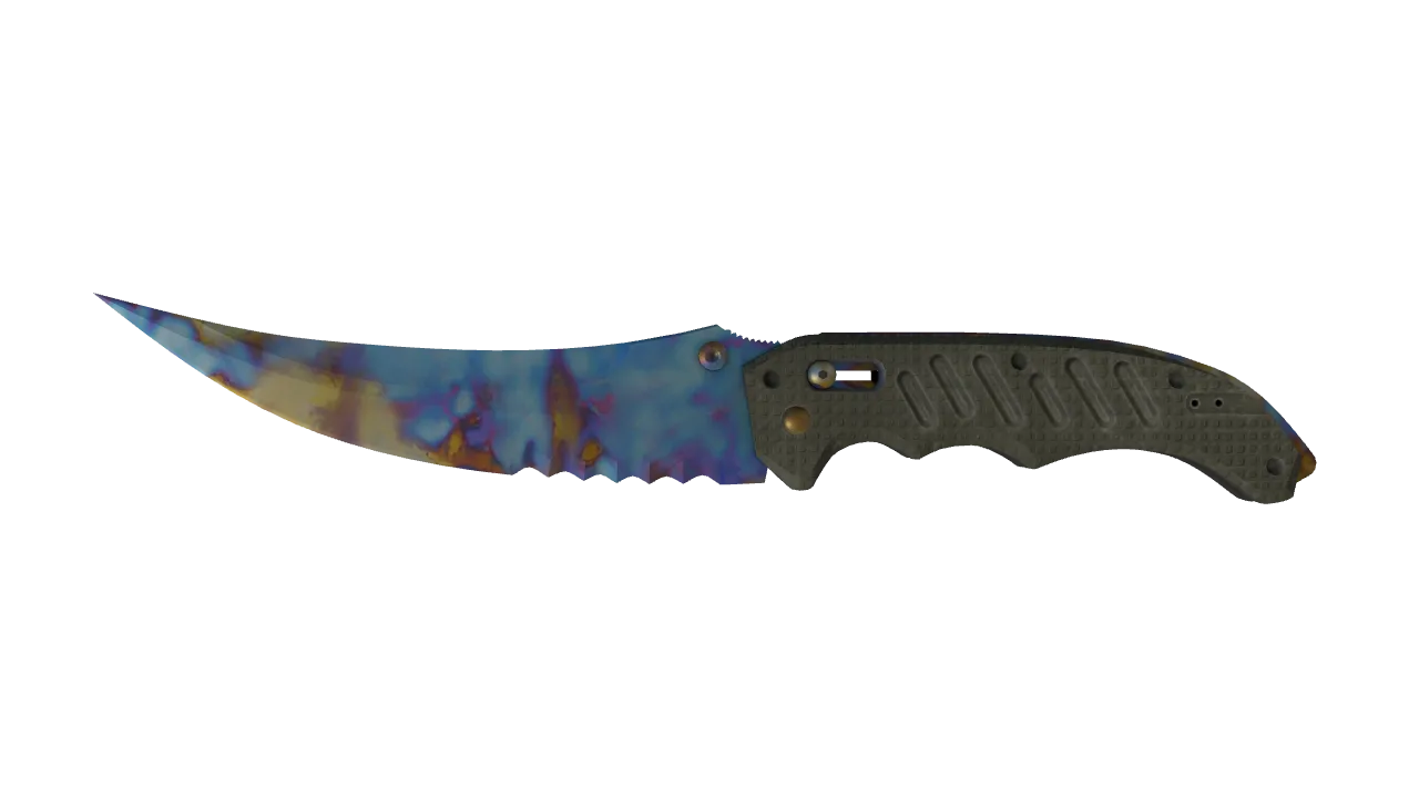Flip Knife | Case Hardened seed #689, front
