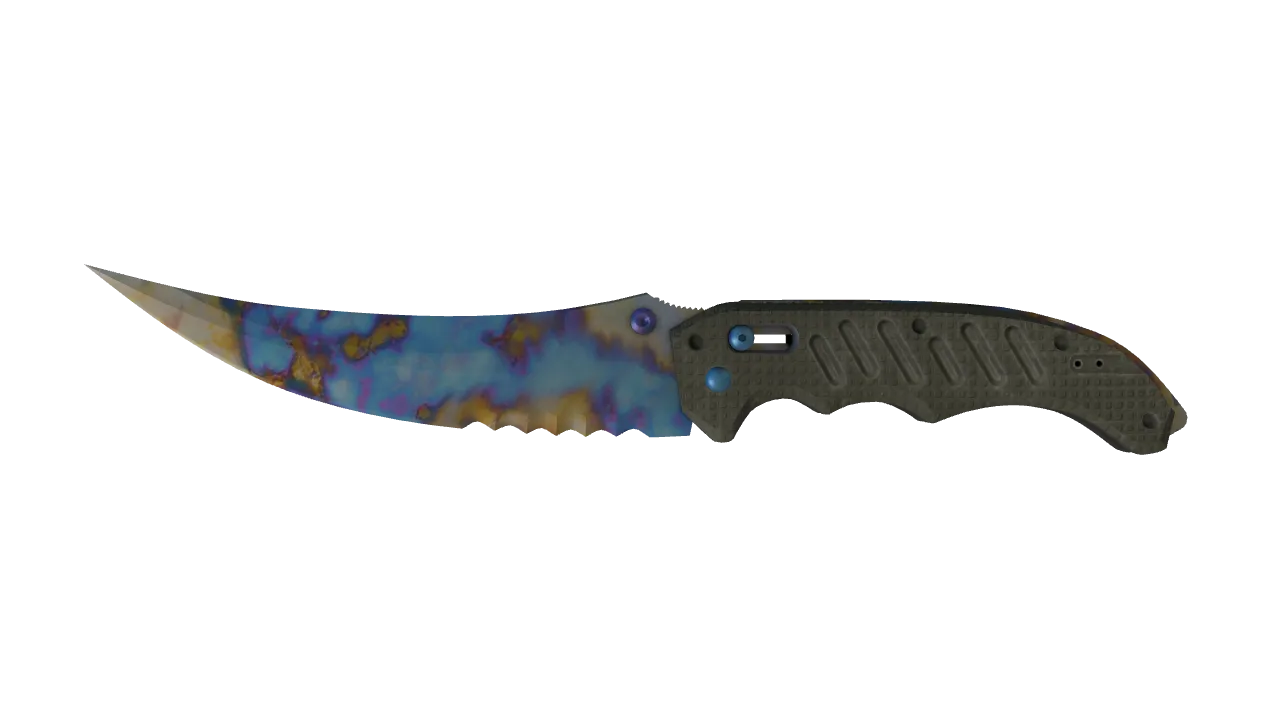 Flip Knife | Case Hardened seed #690, front