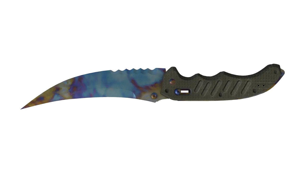 Flip Knife | Case Hardened seed #724, back