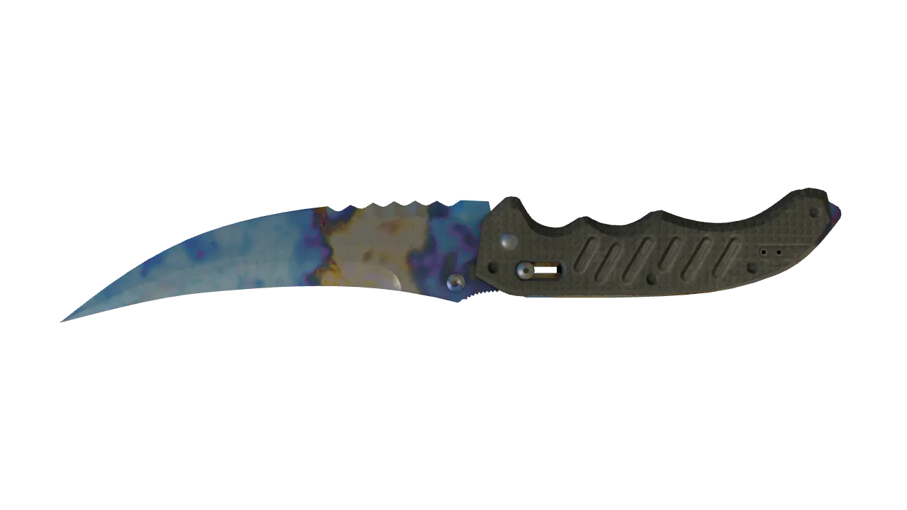 Flip Knife | Case Hardened seed #74, back
