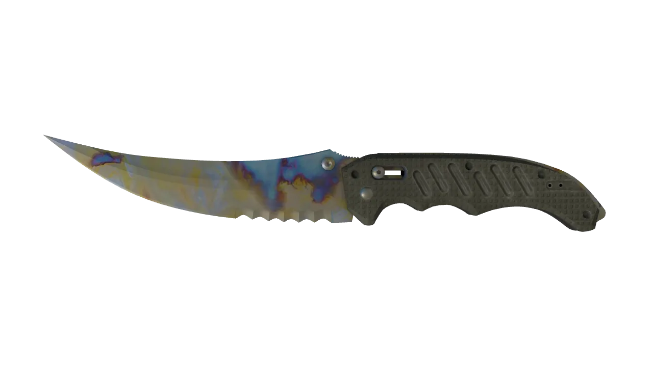 Flip Knife | Case Hardened seed #760, front
