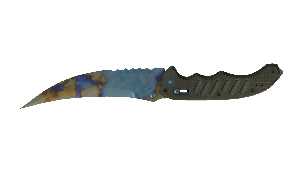 Flip Knife | Case Hardened seed #768, back