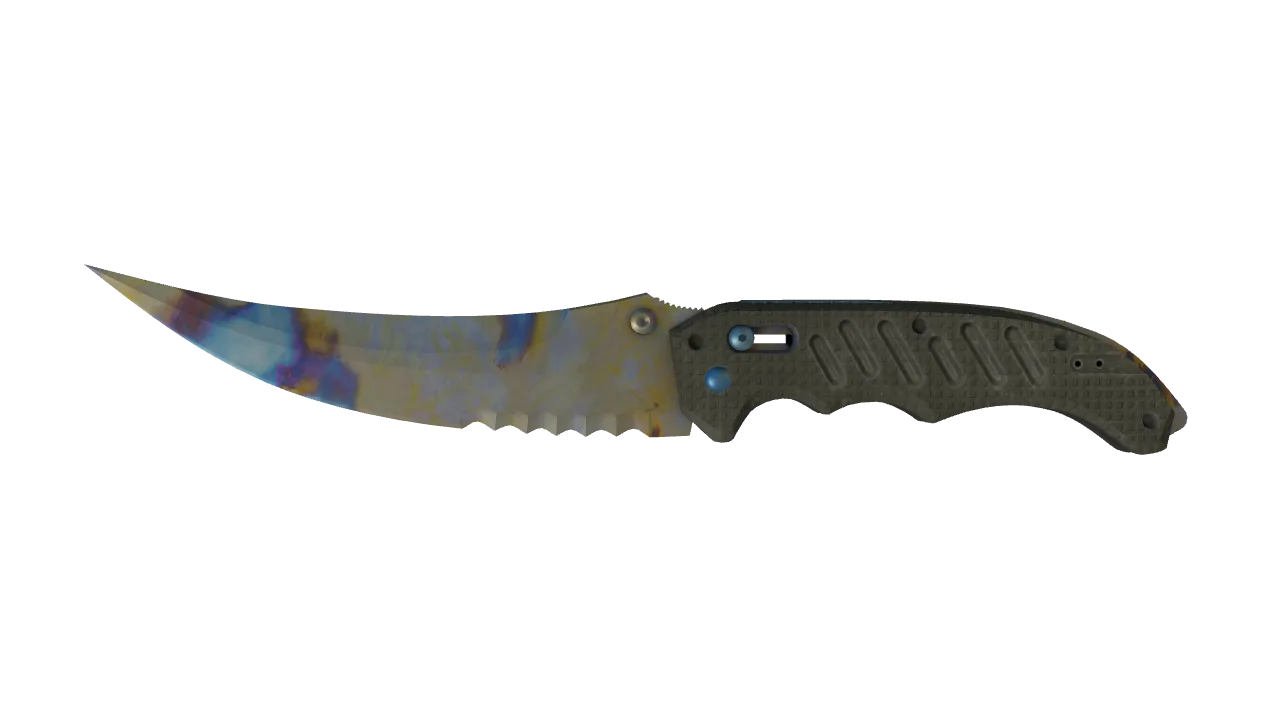 Flip Knife | Case Hardened seed #768, front