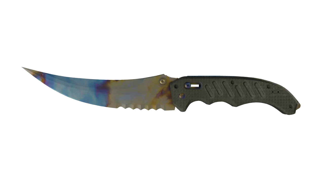Flip Knife | Case Hardened seed #770, front