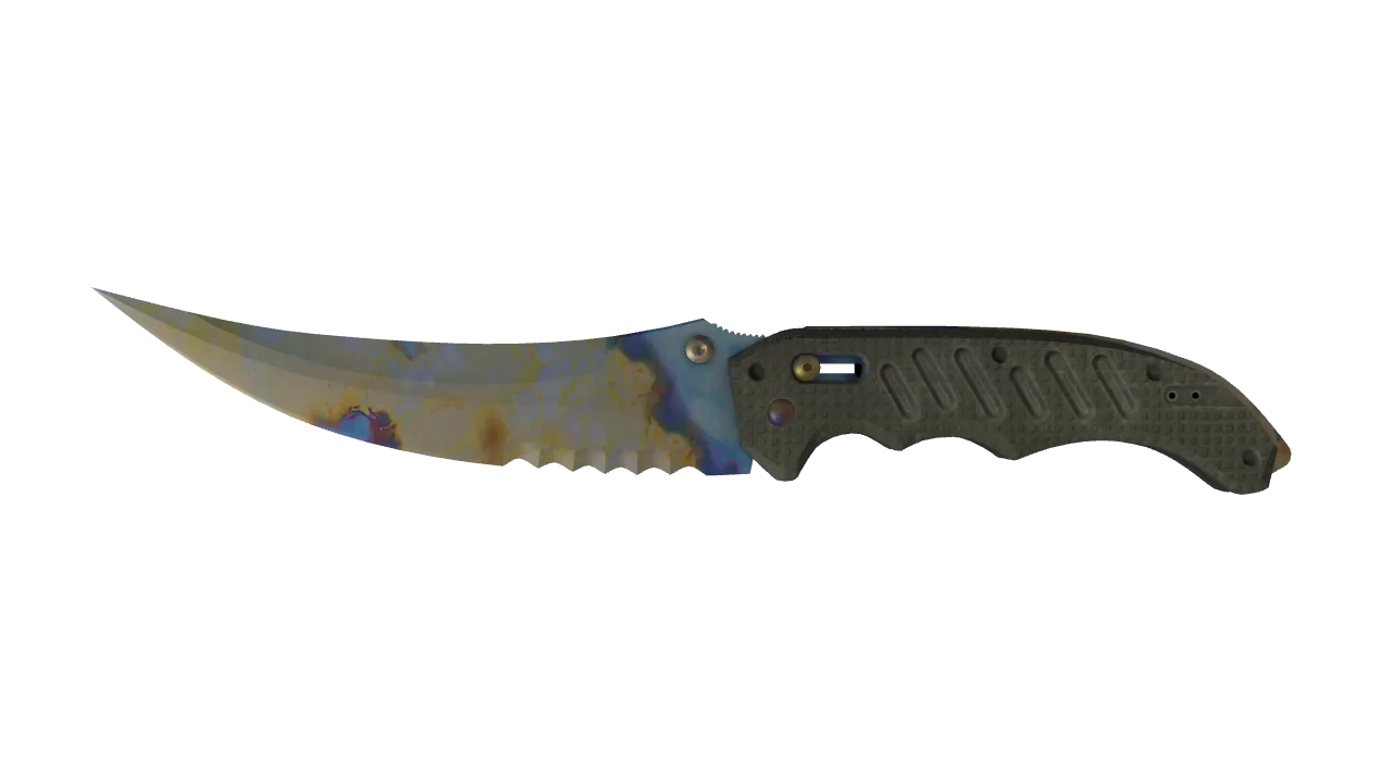 Flip Knife | Case Hardened seed #790, front