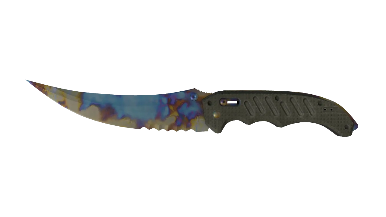 Flip Knife | Case Hardened seed #791, front