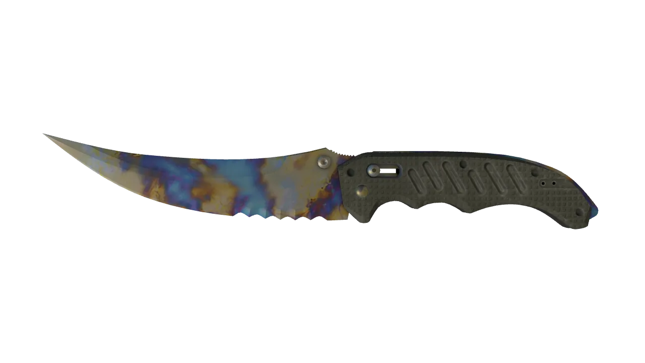 Flip Knife | Case Hardened seed #795, front