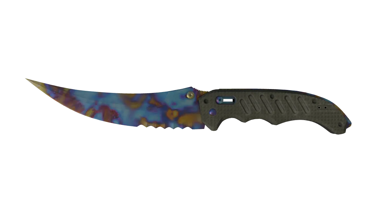Flip Knife | Case Hardened seed #806, front