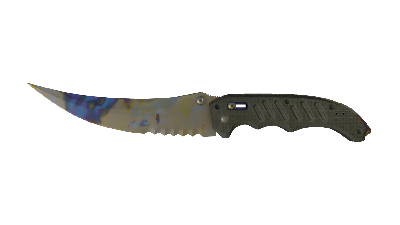 Flip Knife | Case Hardened seed #814, front