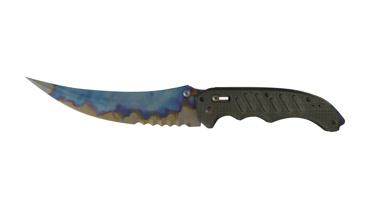 Flip Knife | Case Hardened seed #828, front