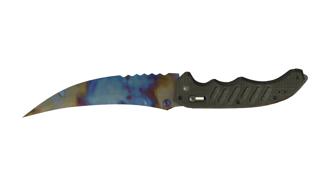Flip Knife | Case Hardened seed #843, back