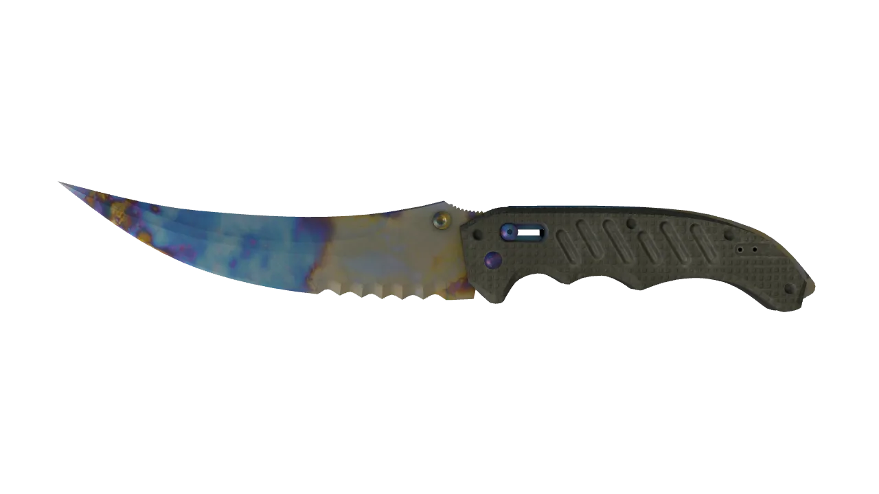 Flip Knife | Case Hardened seed #844, front
