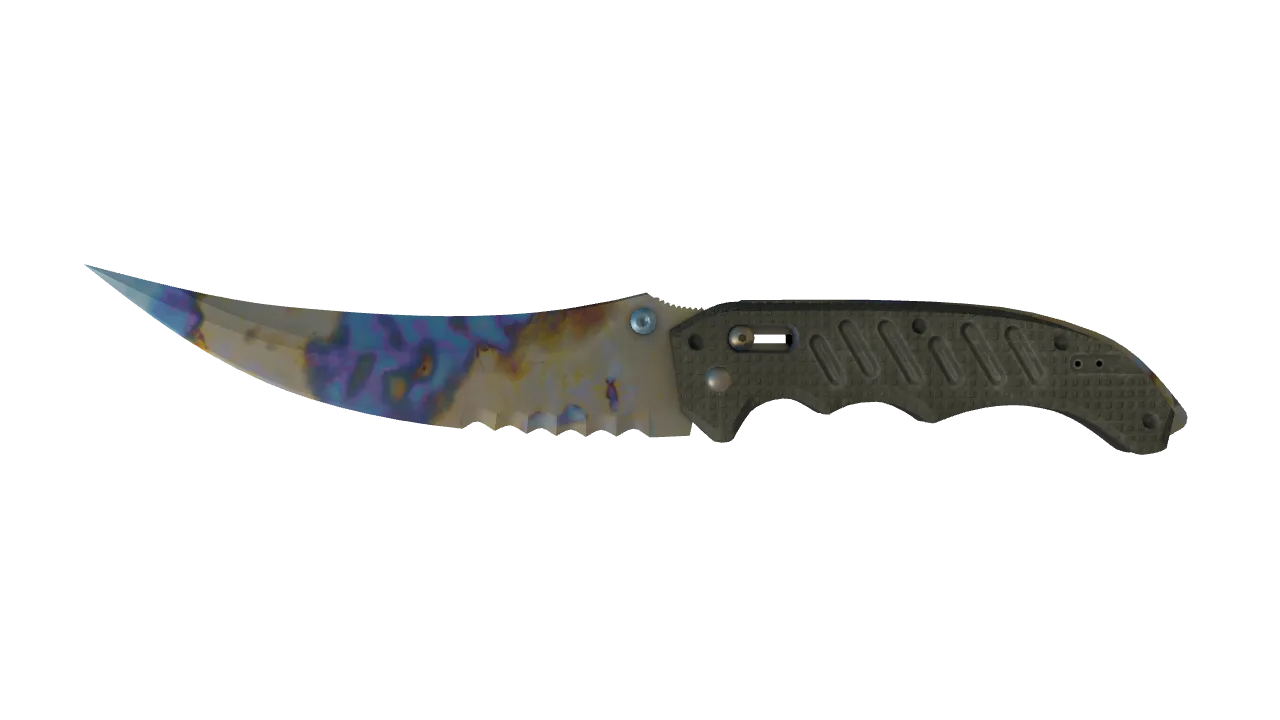 Flip Knife | Case Hardened seed #847, front