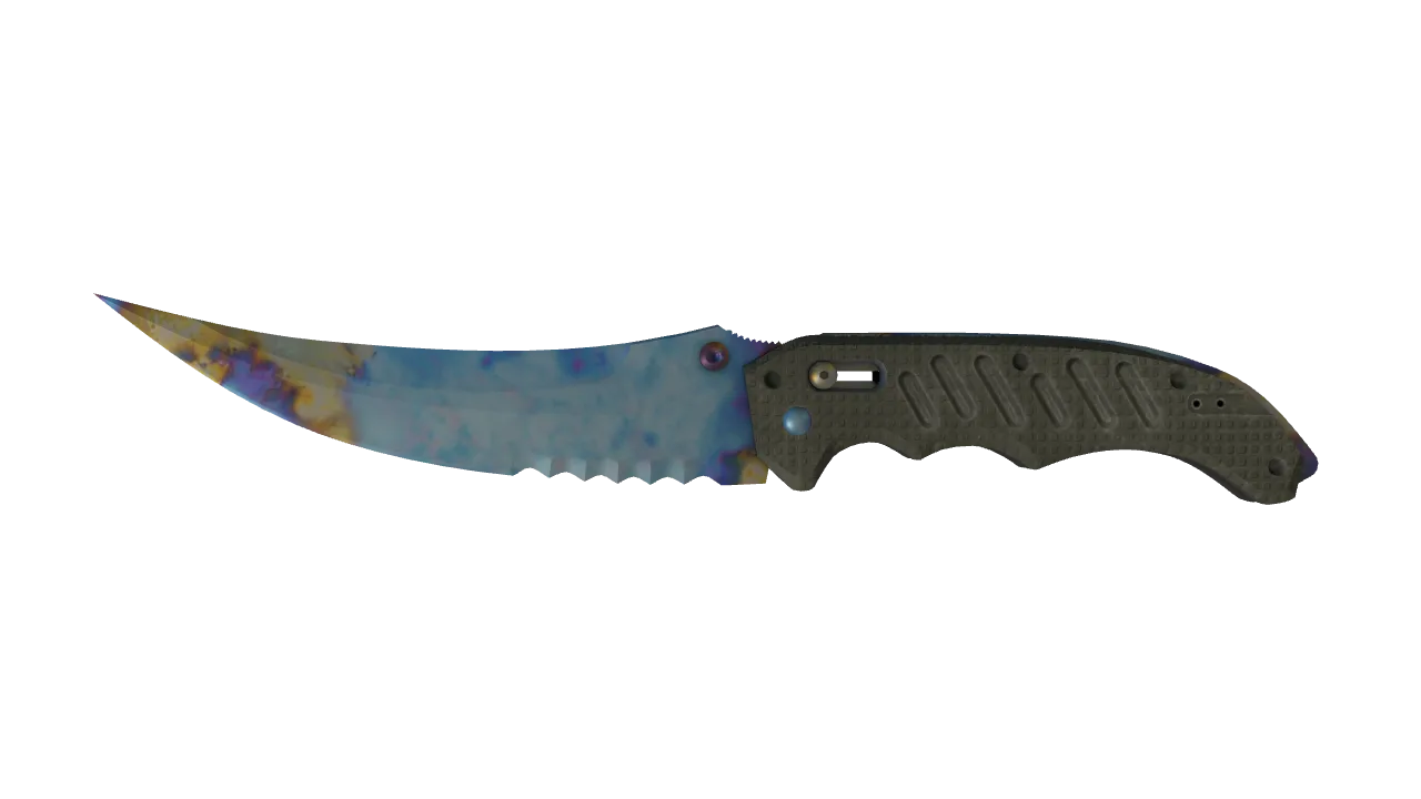Flip Knife | Case Hardened seed #850, front