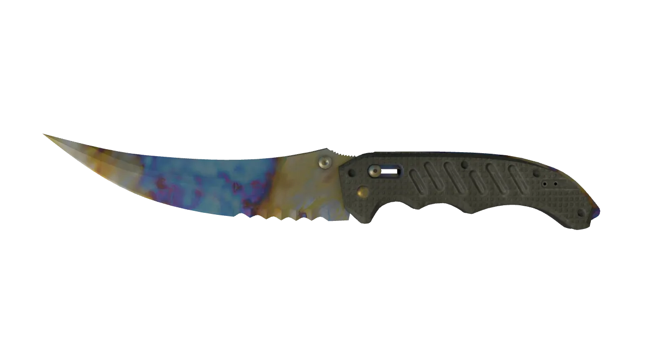 Flip Knife | Case Hardened seed #862, front