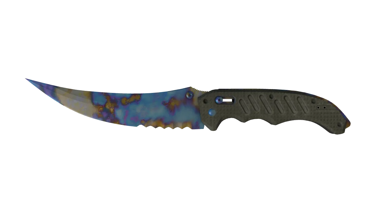Flip Knife | Case Hardened seed #872, front