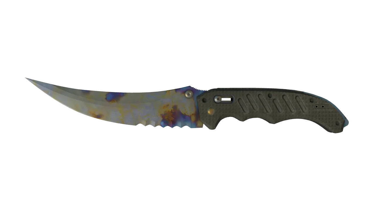 Flip Knife | Case Hardened seed #878, front