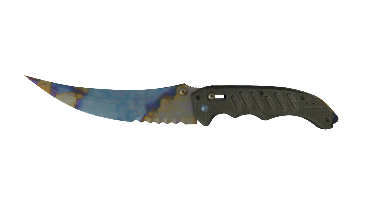 Flip Knife | Case Hardened seed #879, front