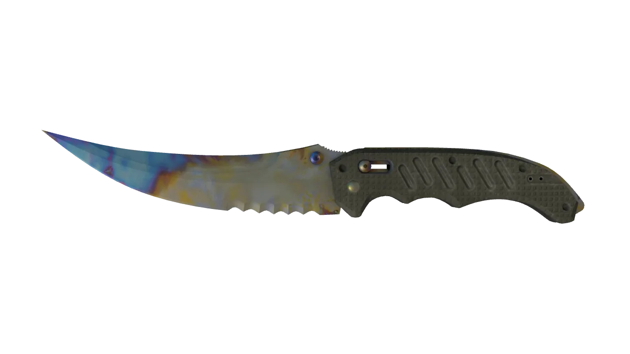 Flip Knife | Case Hardened seed #888, front