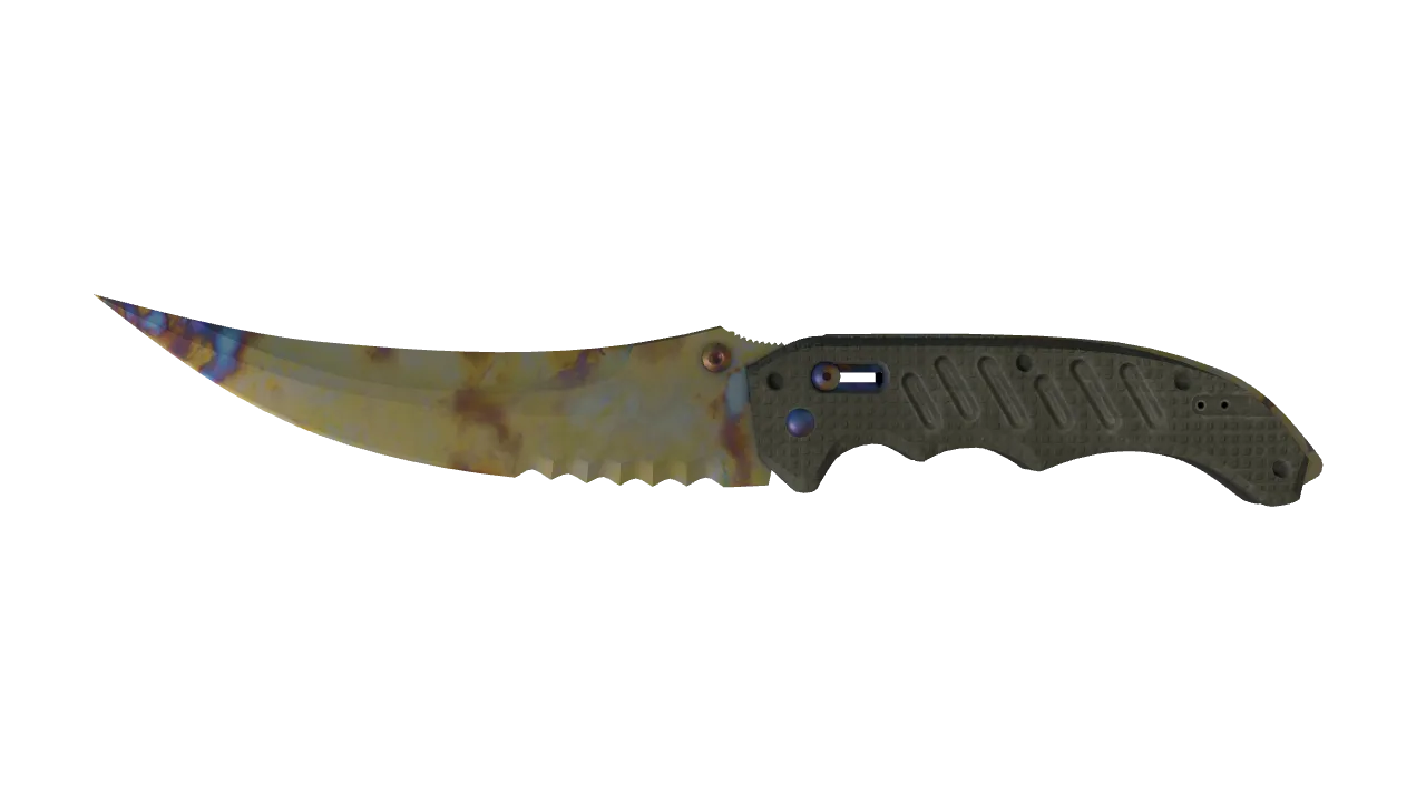 Flip Knife | Case Hardened seed #892, front