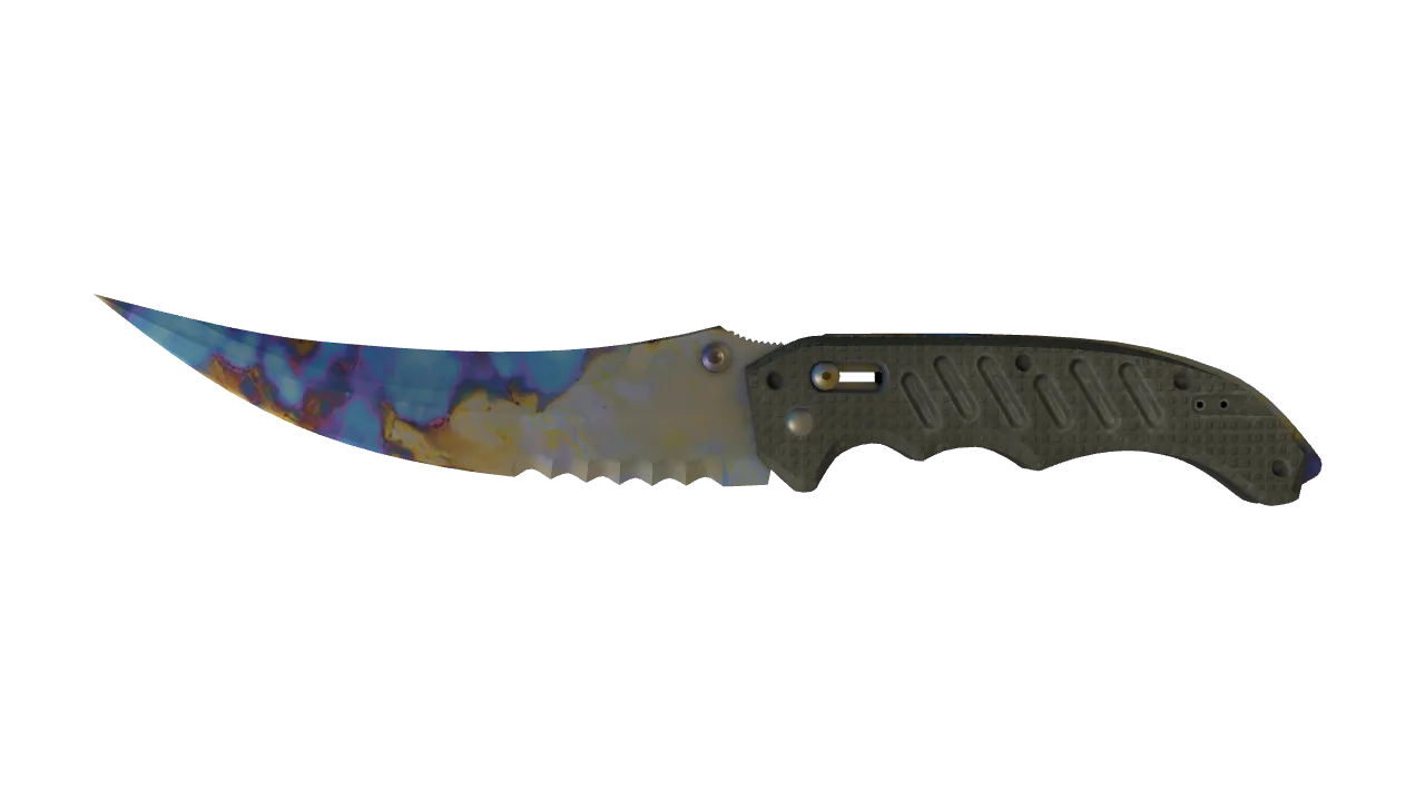 Flip Knife | Case Hardened seed #9, front