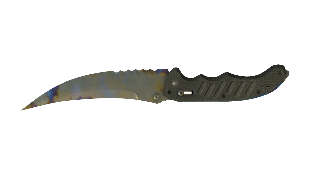 Flip Knife | Case Hardened seed #916, back