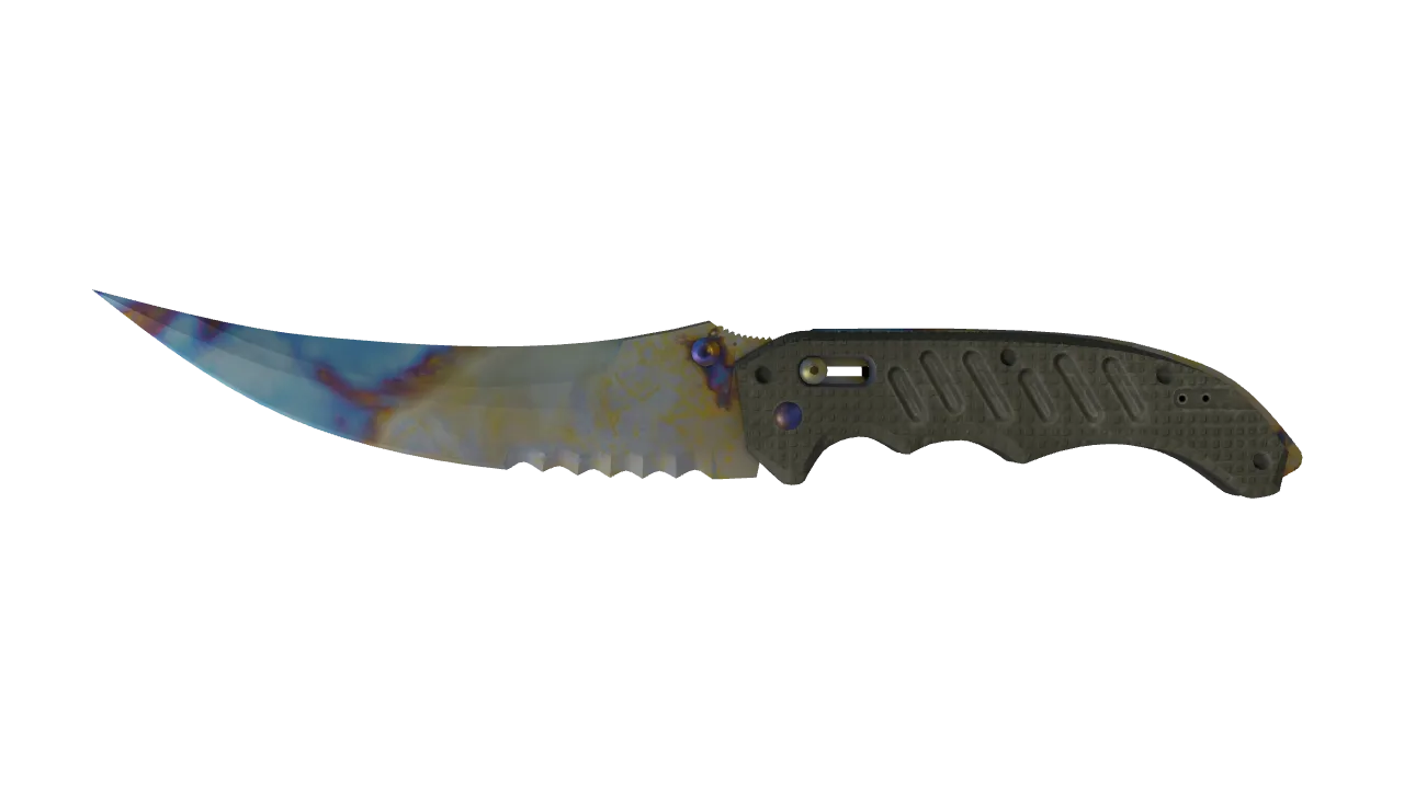 Flip Knife | Case Hardened seed #92, front