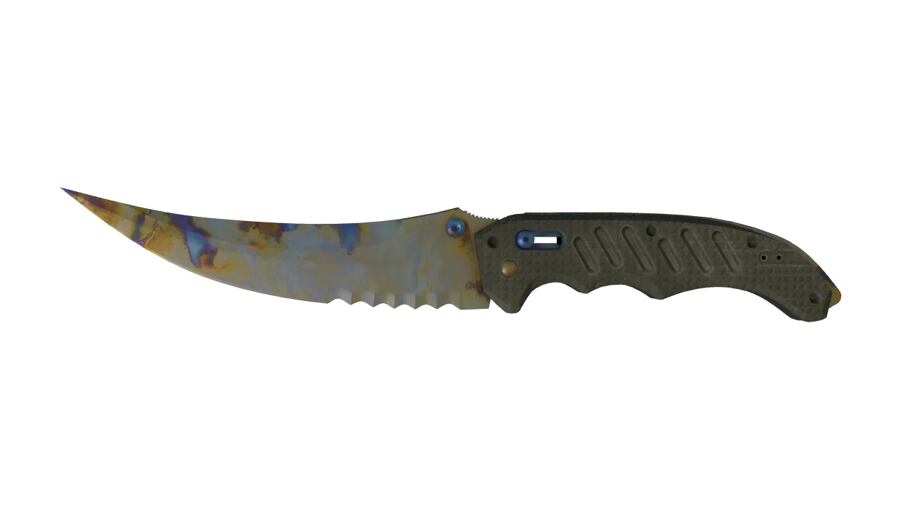 Flip Knife | Case Hardened seed #927, front