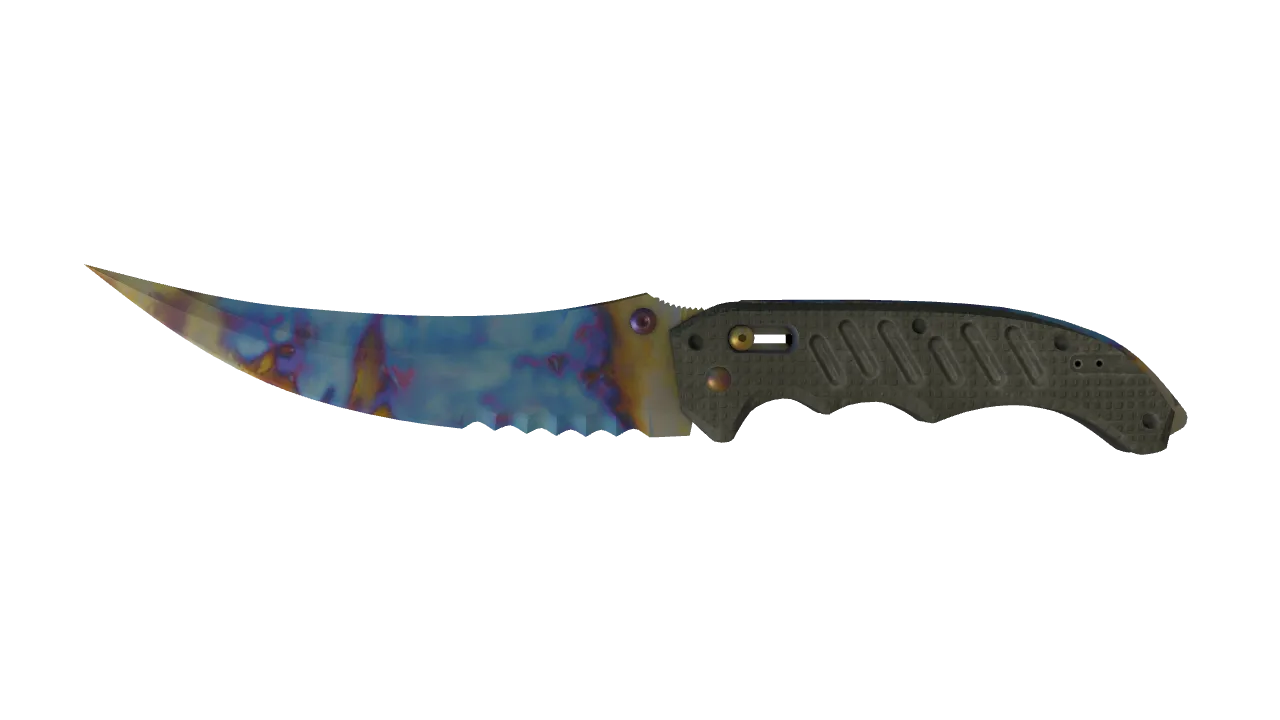 Flip Knife | Case Hardened seed #935, front