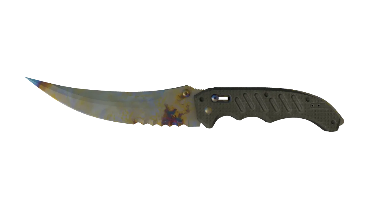 Flip Knife | Case Hardened seed #950, front