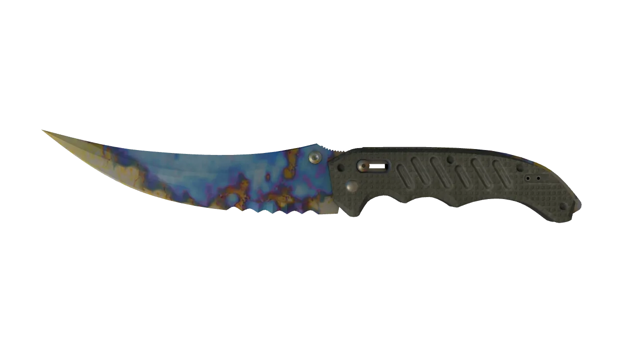 Flip Knife | Case Hardened seed #955, front
