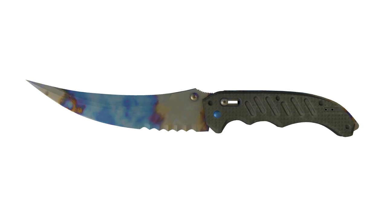 Flip Knife | Case Hardened seed #961, front