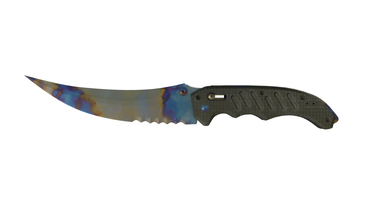 Flip Knife | Case Hardened seed #969, front