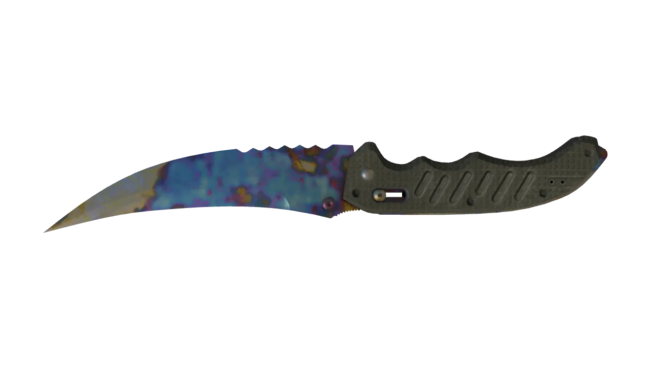 Flip Knife | Case Hardened seed #970, back
