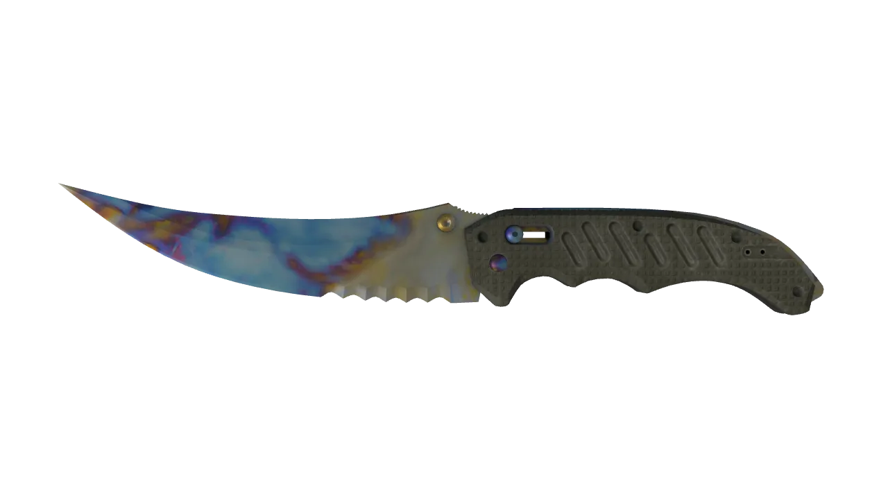 Flip Knife | Case Hardened seed #985, front