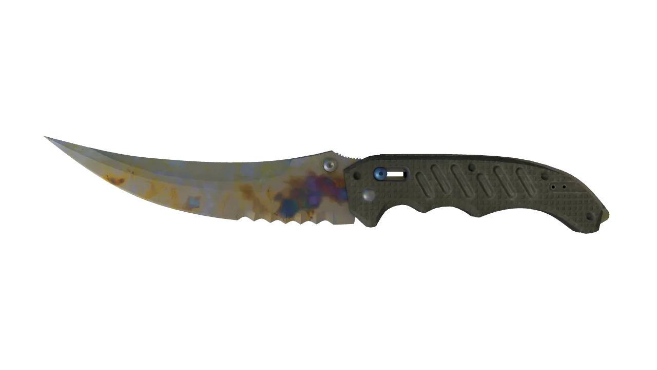 Flip Knife | Case Hardened seed #996, front