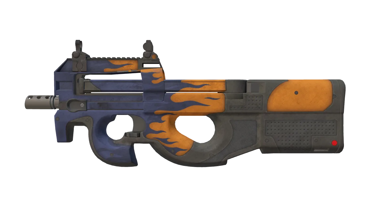 P90 | Chopper (Battle-Scarred) — Dust II light, front