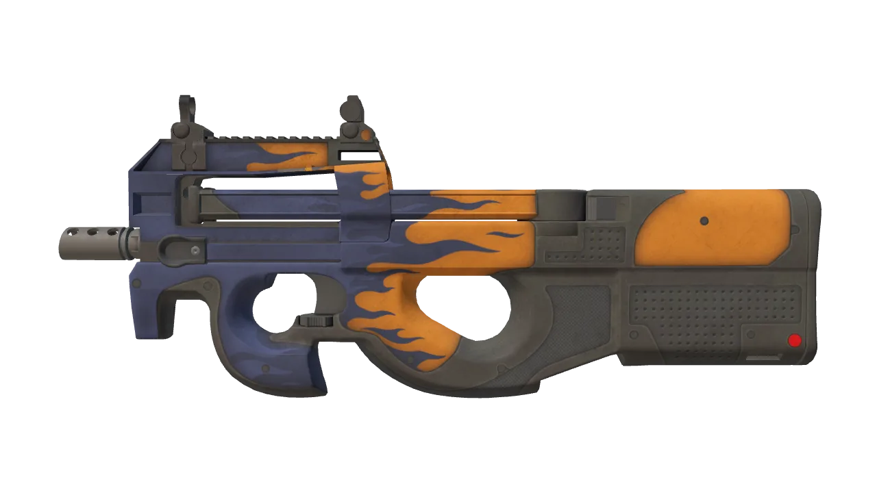 Souvenir P90 | Chopper (Well-Worn) — Dust II light, front